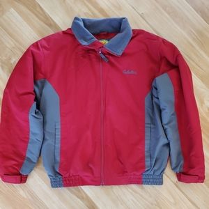Vintage Cabelas Fishing Coat Red Medium